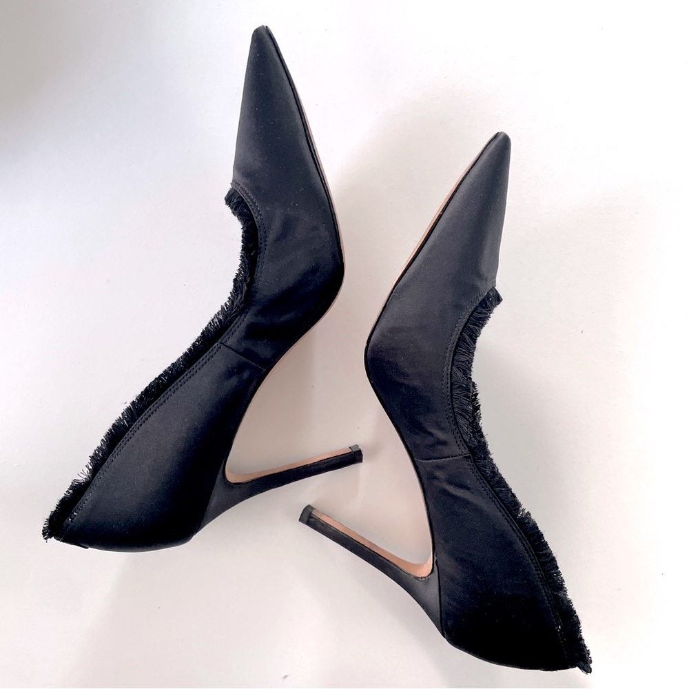 COPY - Sam Edelman Halan Frayed Pointed Toe Pump Heel - size 10